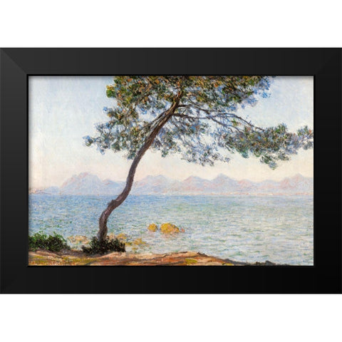 Antibes with tree 1888 Black Modern Wood Framed Art Print by Monet, Claude