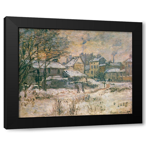 The Croix Blanche 1875 Black Modern Wood Framed Art Print by Monet, Claude