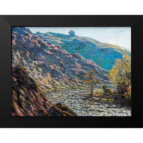 Torrent-Creuse 1889 Black Modern Wood Framed Art Print by Monet, Claude