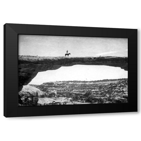 Natural Bridges National Monument Black Modern Wood Framed Art Print by Vintage Photography