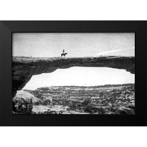 Natural Bridges National Monument Black Modern Wood Framed Art Print by Vintage Photography