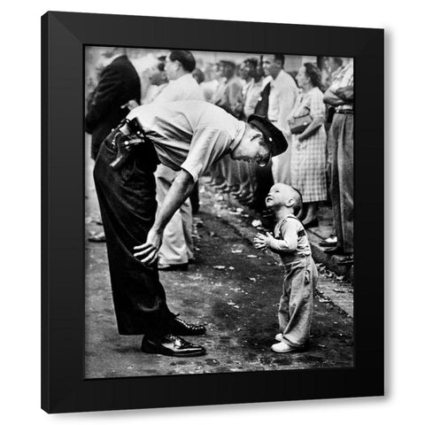 Faith and Confidence Washington DC 1958 Black Modern Wood Framed Art Print with Double Matting by Vintage Photography