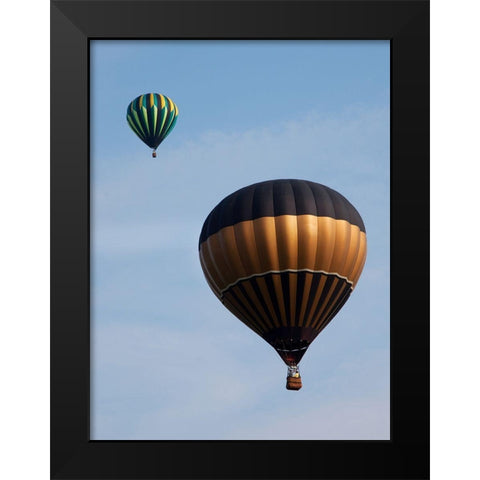 Decatur-Alabama Annual Hot Air Balloon Jubilee Festival Black Modern Wood Framed Art Print by Highsmith, Carol