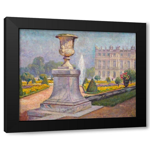 View of Versailles Black Modern Wood Framed Art Print with Double Matting by Wegener, Gerda