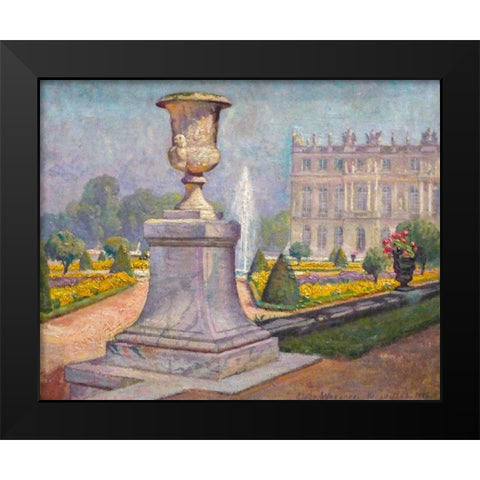 View of Versailles Black Modern Wood Framed Art Print by Wegener, Gerda