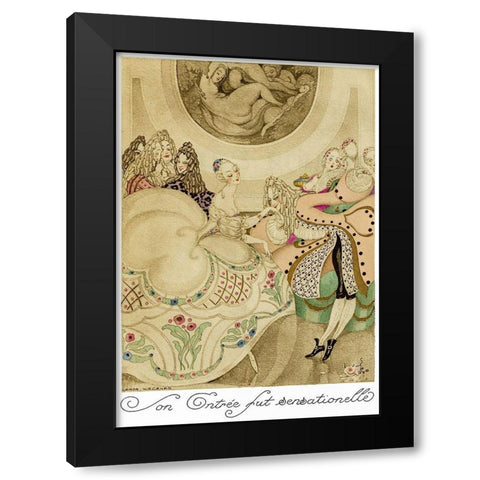 Sur talons rouges-contes image 013 Black Modern Wood Framed Art Print by Wegener, Gerda