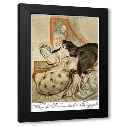 Sur talons rouges-contes image 111 Black Modern Wood Framed Art Print by Wegener, Gerda