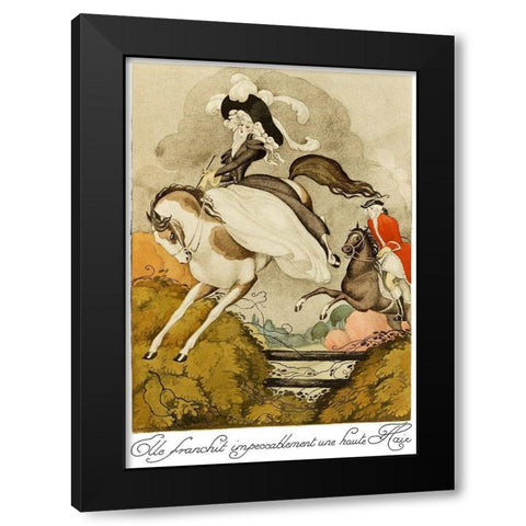 Sur talons rouges-contes image 121 Black Modern Wood Framed Art Print with Double Matting by Wegener, Gerda