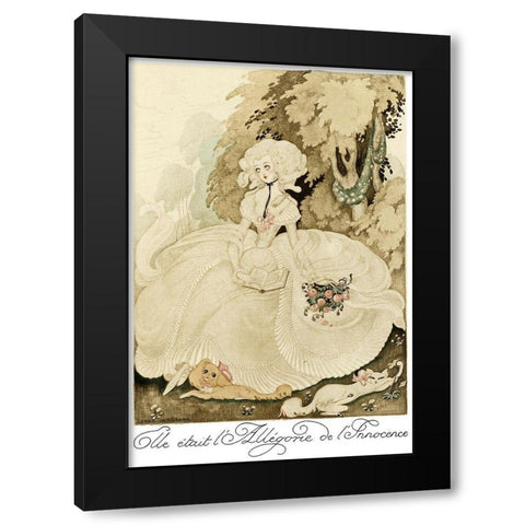 Sur talons rouges-contes image 139 Black Modern Wood Framed Art Print with Double Matting by Wegener, Gerda