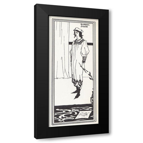 Raphael Sanzio 1905 Black Modern Wood Framed Art Print by Beardsley, Aubrey