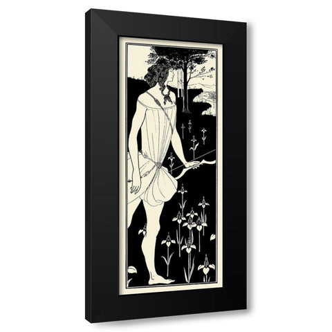 Atalanta 1909 Black Modern Wood Framed Art Print with Double Matting by Beardsley, Aubrey
