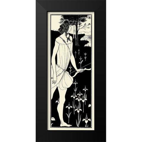Atalanta 1909 Black Modern Wood Framed Art Print by Beardsley, Aubrey