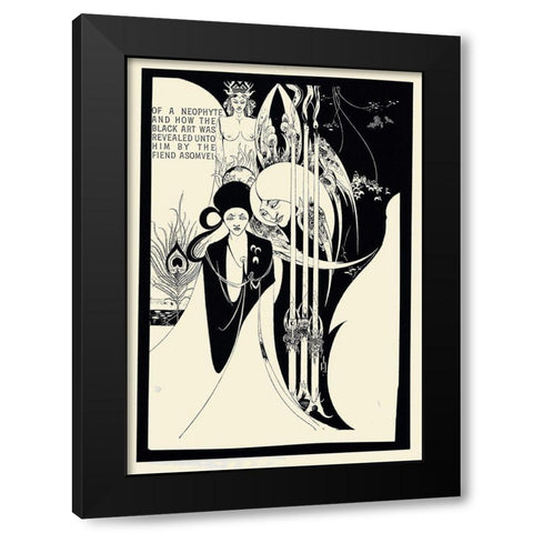 Of a Neophyte 1 Black Modern Wood Framed Art Print with Double Matting by Beardsley, Aubrey