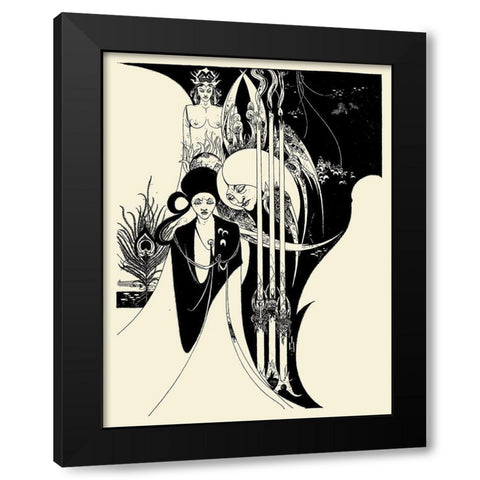 Of a Neophyte 2 Black Modern Wood Framed Art Print by Beardsley, Aubrey