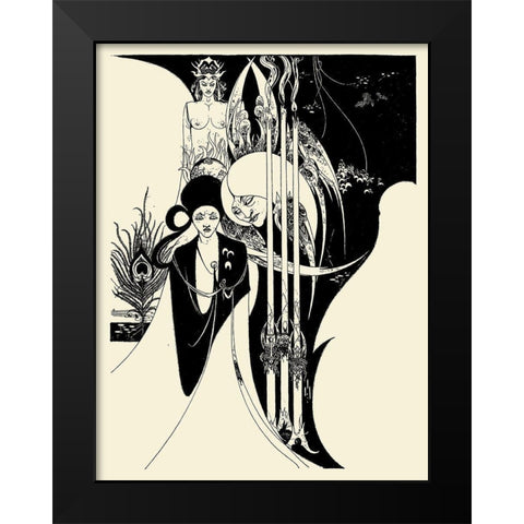 Of a Neophyte 2 Black Modern Wood Framed Art Print by Beardsley, Aubrey