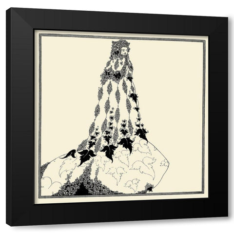 Reform 1918 Black Modern Wood Framed Art Print by Beardsley, Aubrey