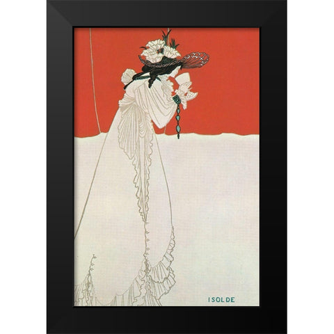 Isolde 1899 Black Modern Wood Framed Art Print by Beardsley, Aubrey