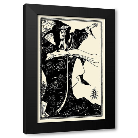 Virgilius 1899 Black Modern Wood Framed Art Print by Beardsley, Aubrey