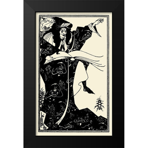 Virgilius 1899 Black Modern Wood Framed Art Print by Beardsley, Aubrey