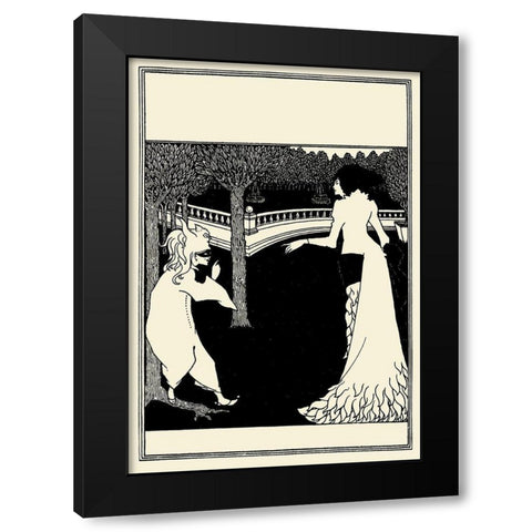 Cambridge ABC cover Black Modern Wood Framed Art Print by Beardsley, Aubrey
