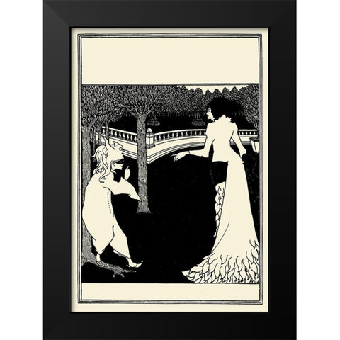 Cambridge ABC cover Black Modern Wood Framed Art Print by Beardsley, Aubrey