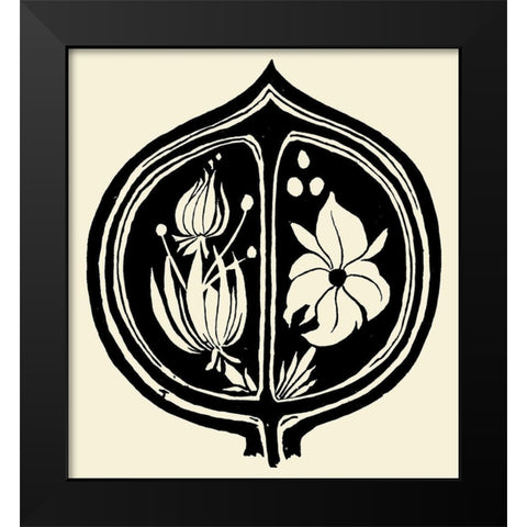 Tristan Isolde cover Black Modern Wood Framed Art Print by Beardsley, Aubrey