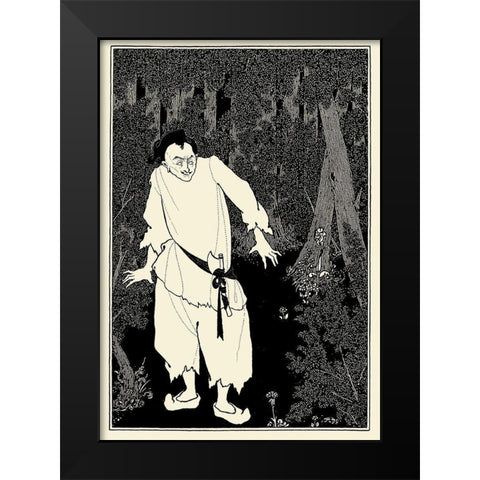 Forty Thieves Alibaba Black Modern Wood Framed Art Print by Beardsley, Aubrey
