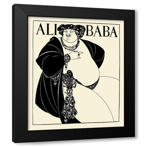 Forty Thieves cover Black Modern Wood Framed Art Print with Double Matting by Beardsley, Aubrey
