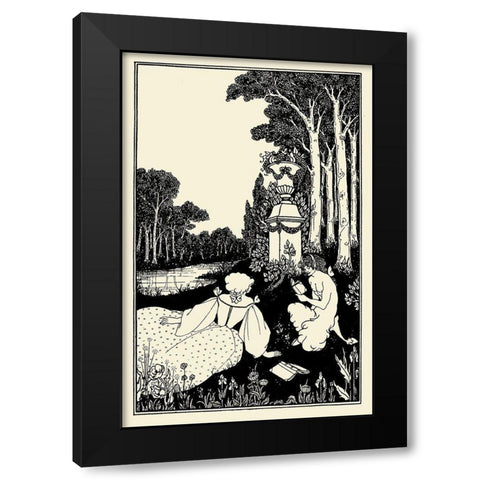 Jacques Tournebroche 1 Black Modern Wood Framed Art Print by Beardsley, Aubrey