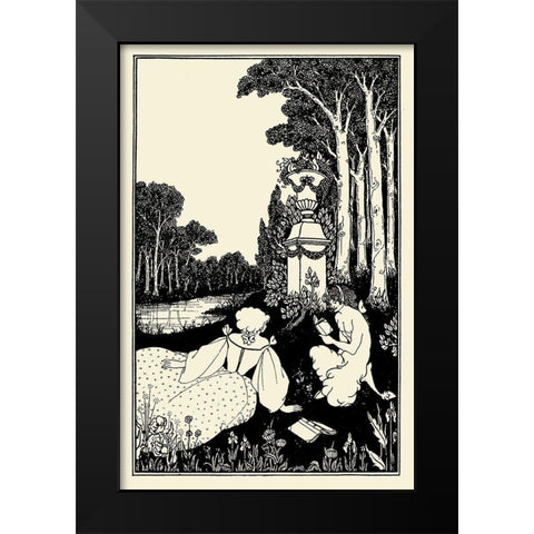 Jacques Tournebroche 1 Black Modern Wood Framed Art Print by Beardsley, Aubrey