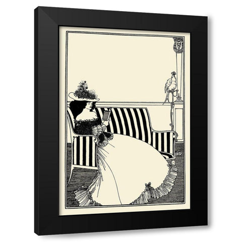 Jacques Tournebroche 2 Black Modern Wood Framed Art Print by Beardsley, Aubrey