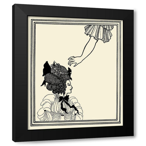 Two Athen Women 1896 Black Modern Wood Framed Art Print by Beardsley, Aubrey