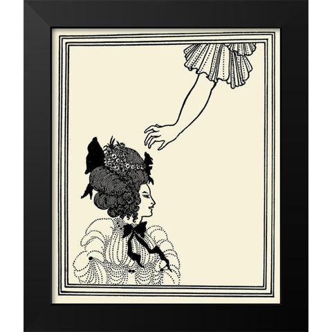Two Athen Women 1896 Black Modern Wood Framed Art Print by Beardsley, Aubrey