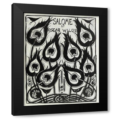 Salome 1894 - Cover design Black Modern Wood Framed Art Print with Double Matting by Beardsley, Aubrey