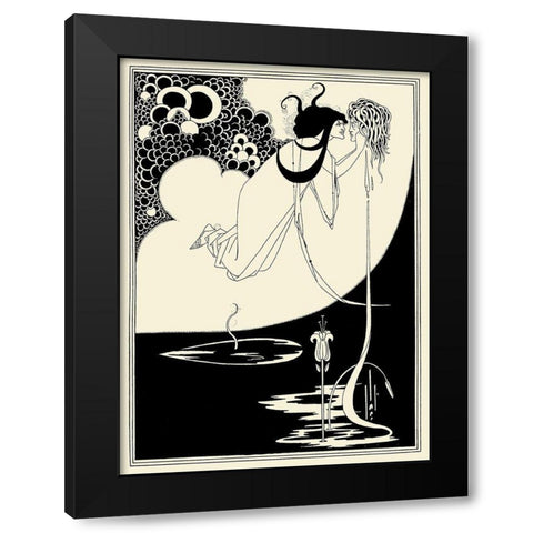 Salome 1894 - The Climax Black Modern Wood Framed Art Print with Double Matting by Beardsley, Aubrey