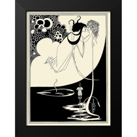 Salome 1894 - The Climax Black Modern Wood Framed Art Print by Beardsley, Aubrey
