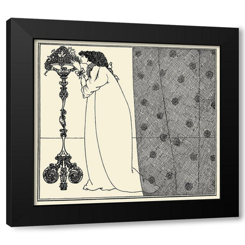 Savoy 1896 Vol.4 - Cover Design Black Modern Wood Framed Art Print by Beardsley, Aubrey