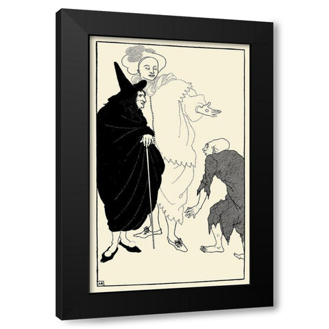Savoy 1896 Vol.8 - Don Juan Black Modern Wood Framed Art Print with Double Matting by Beardsley, Aubrey