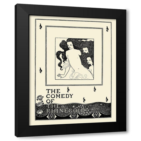 Savoy 1896 Vol.8 - Rhinegold Black Modern Wood Framed Art Print by Beardsley, Aubrey