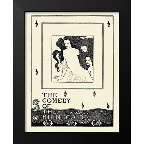 Savoy 1896 Vol.8 - Rhinegold Black Modern Wood Framed Art Print by Beardsley, Aubrey