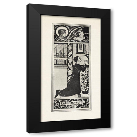 Under the Hill 1903 - For Frontispiece of Zola Black Modern Wood Framed Art Print by Beardsley, Aubrey
