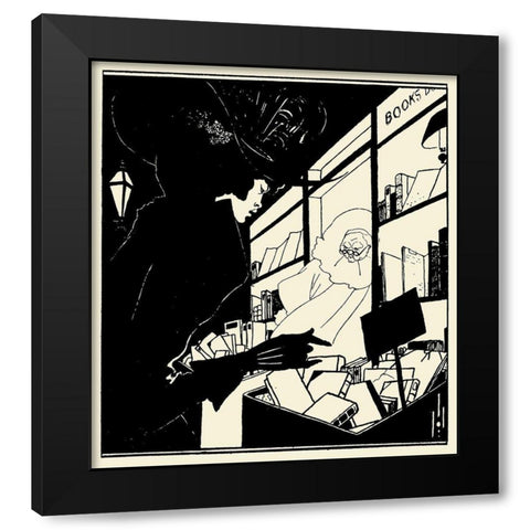 Yellow Book 1894 Vol.1 - BW Black Modern Wood Framed Art Print by Beardsley, Aubrey