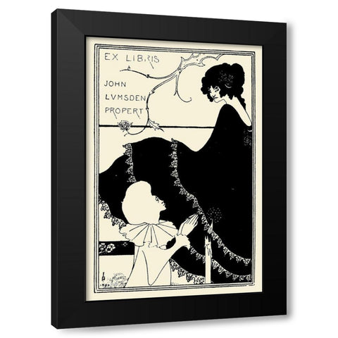 Yellow Book 1894 Vol.1 - John Lumsden Black Modern Wood Framed Art Print by Beardsley, Aubrey