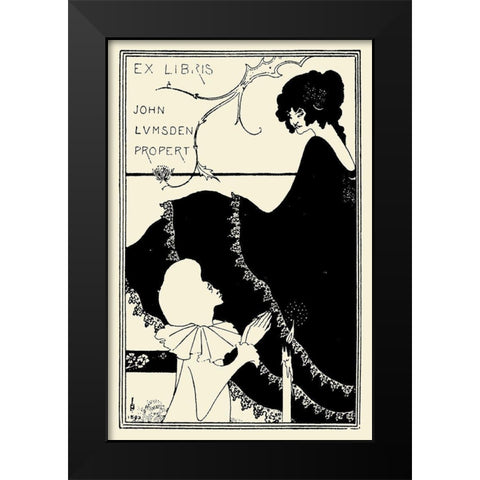 Yellow Book 1894 Vol.1 - John Lumsden Black Modern Wood Framed Art Print by Beardsley, Aubrey