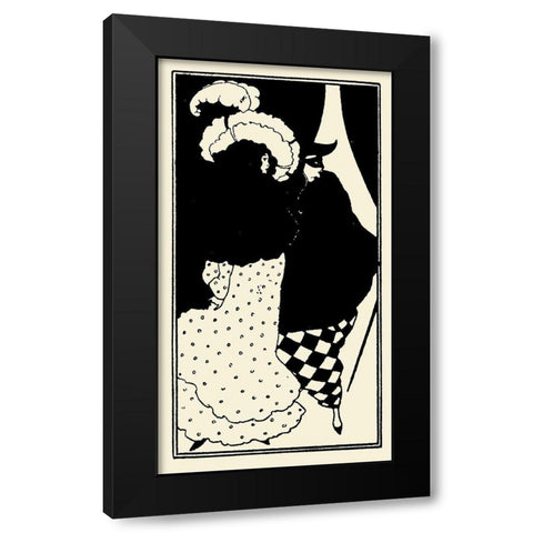 Yellow Book 1894 Vol.3 - Title page Black Modern Wood Framed Art Print with Double Matting by Beardsley, Aubrey