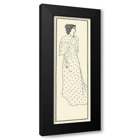 Yellow Book 1895 Vol.4 - Miss Winifred Emery Black Modern Wood Framed Art Print by Beardsley, Aubrey