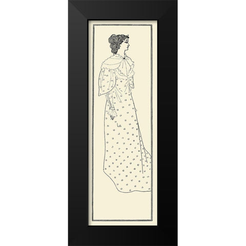 Yellow Book 1895 Vol.4 - Miss Winifred Emery Black Modern Wood Framed Art Print by Beardsley, Aubrey