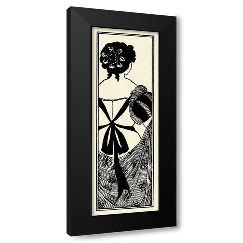 Yellow Book 1895 Vol.4 - Title page Black Modern Wood Framed Art Print with Double Matting by Beardsley, Aubrey