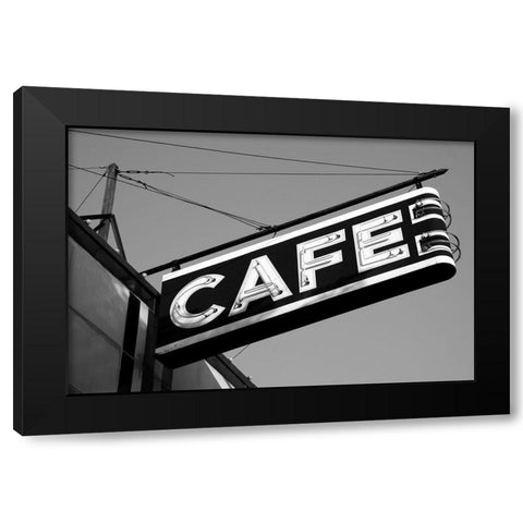 Gadsden Alabama Black Modern Wood Framed Art Print with Double Matting by Alabama Picture Archive