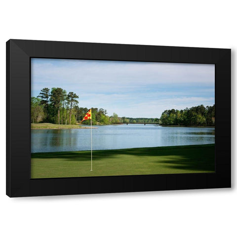 Grand National Golf Course II Black Modern Wood Framed Art Print with Double Matting by Highsmith, Carol